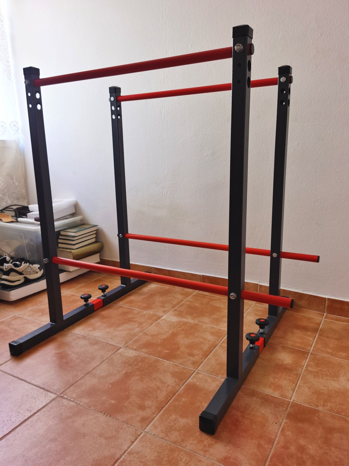 [URGENTE] Barras Paralelas com Traves Ajustáveis em Aço - K-Sport