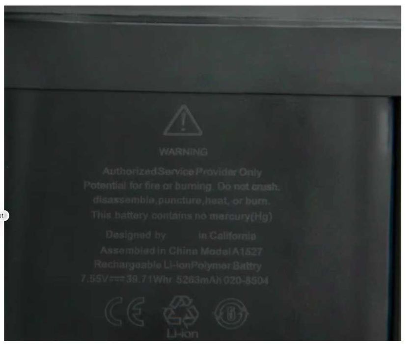 Аккумулятор для MacBook 12 A1534 A1527 (MJY32, MK4M2, MF855) - новый