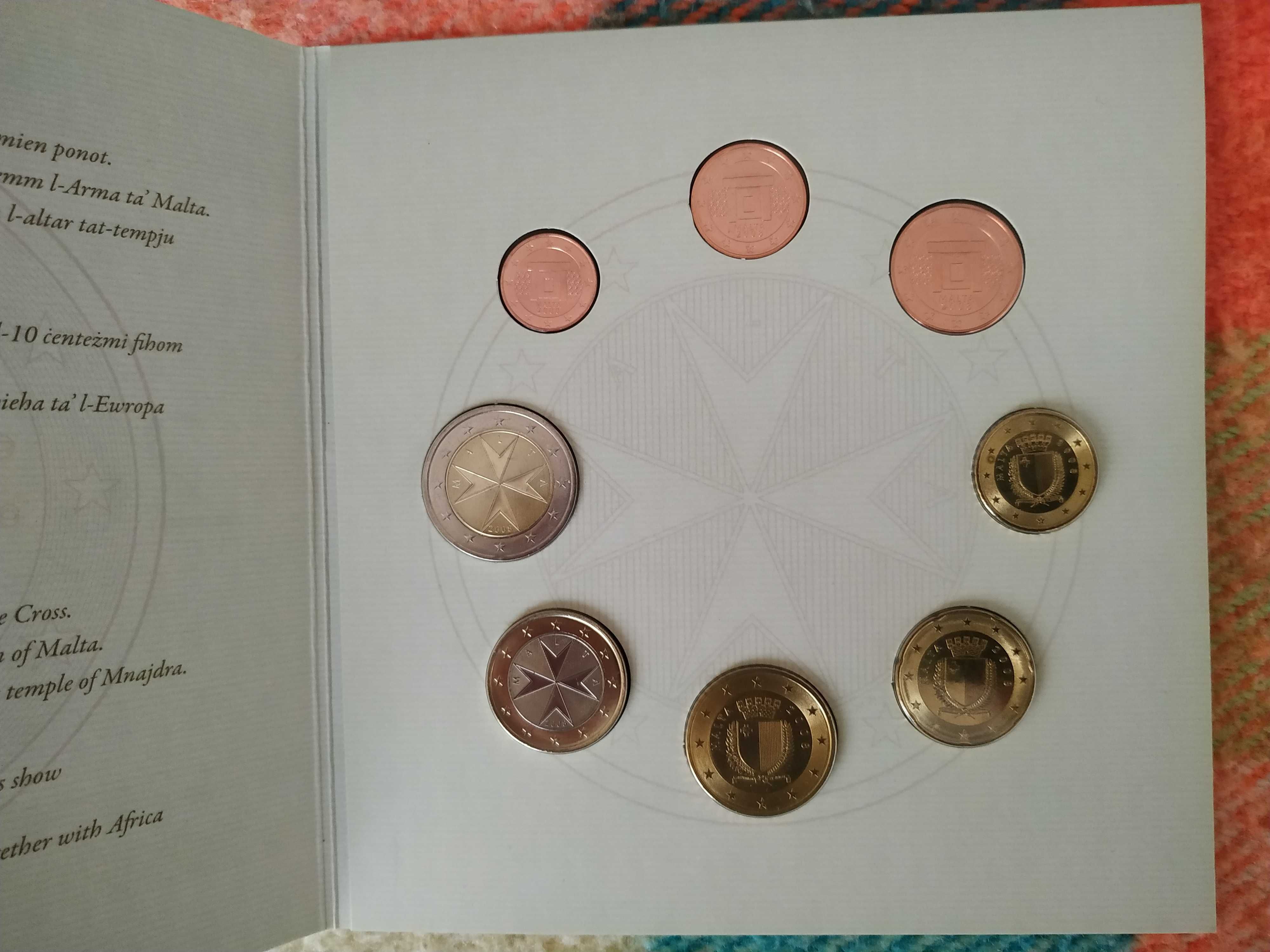 Malta - carteira com moedas BNC de 2008
