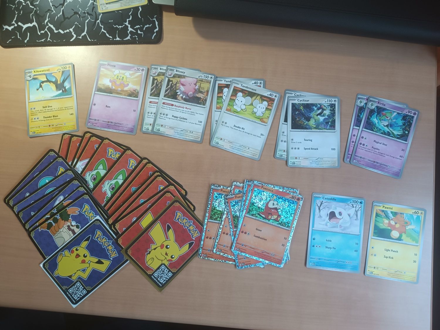 Pokémon cartas McDonald's de vários anos