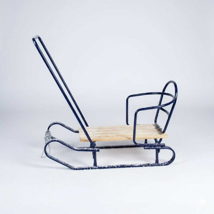 Санки "Королевские Спринтер" с Удобной Ручкой и Спинкой