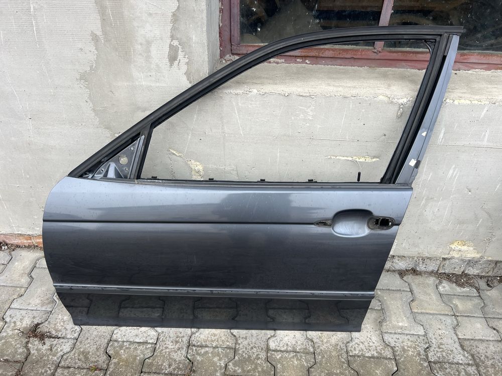 Drzwi lewy przód bmw e46 sedan touring stahlgrau metalic