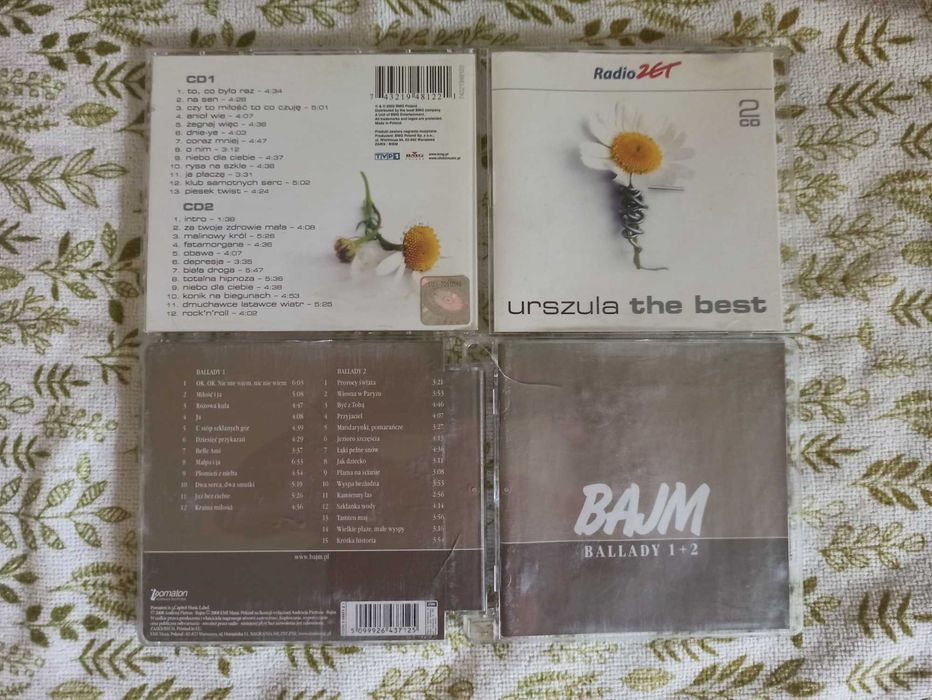 Bajm Ballady 1 + 2 cd oraz Urszula The best CD 1  (brak cd 2)