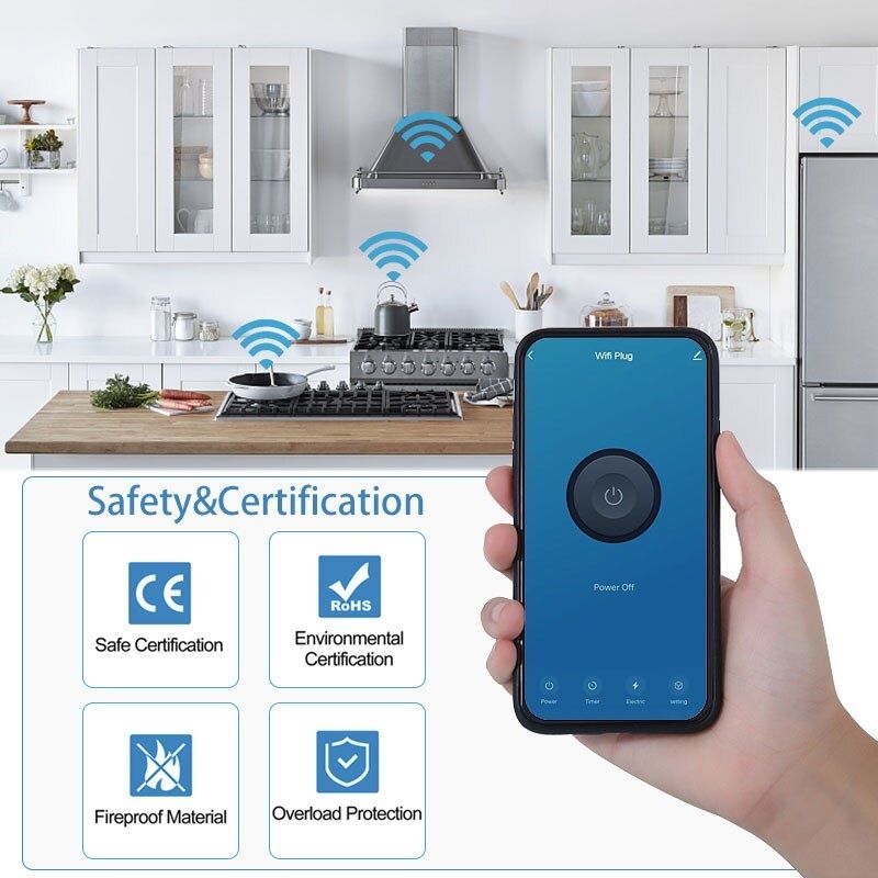 Умная смарт Wi Fi розетка GIRIER 20А - с энергомониторингом!