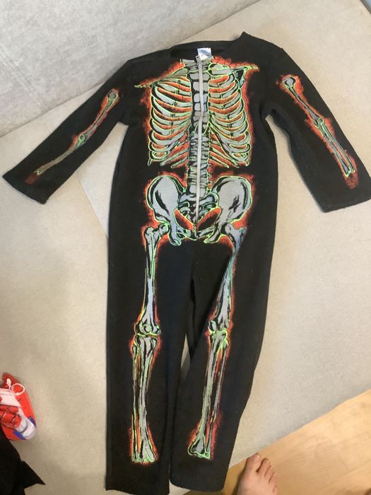 Костюм скелета на Хеловін 3-4 роки