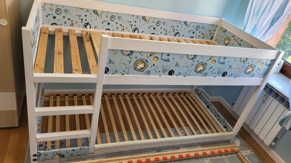 Łóżko ikea kura kosmos planety