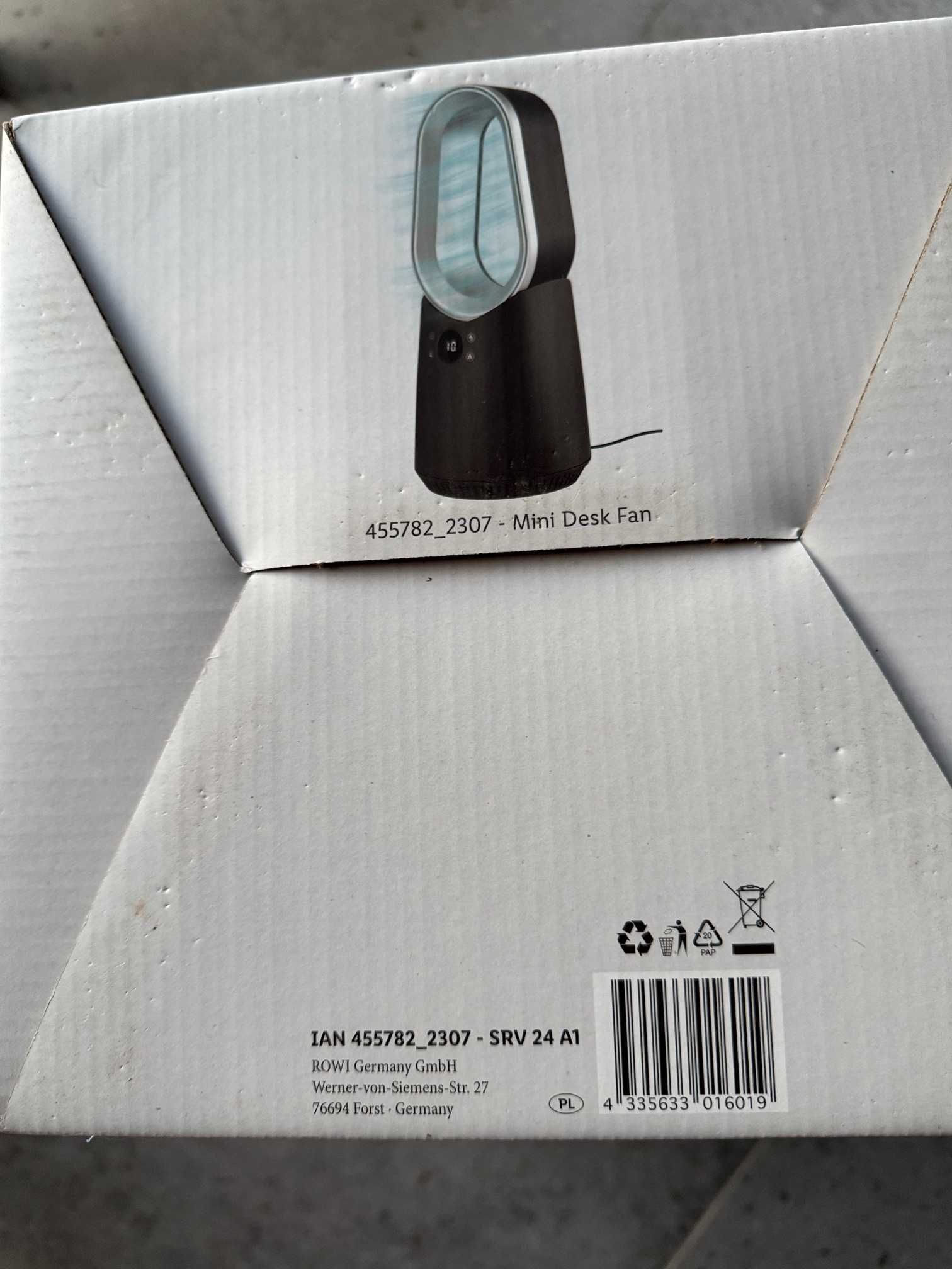 Wentylator bezwirnikowy z wyświetlaczem led SILVERCREST SRV 24 A1 gwar
