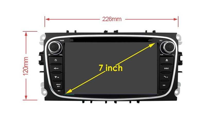 Radio RDS DAB+ Tablet Android GPS DVD USB Ford Mondeo MK4 Focus