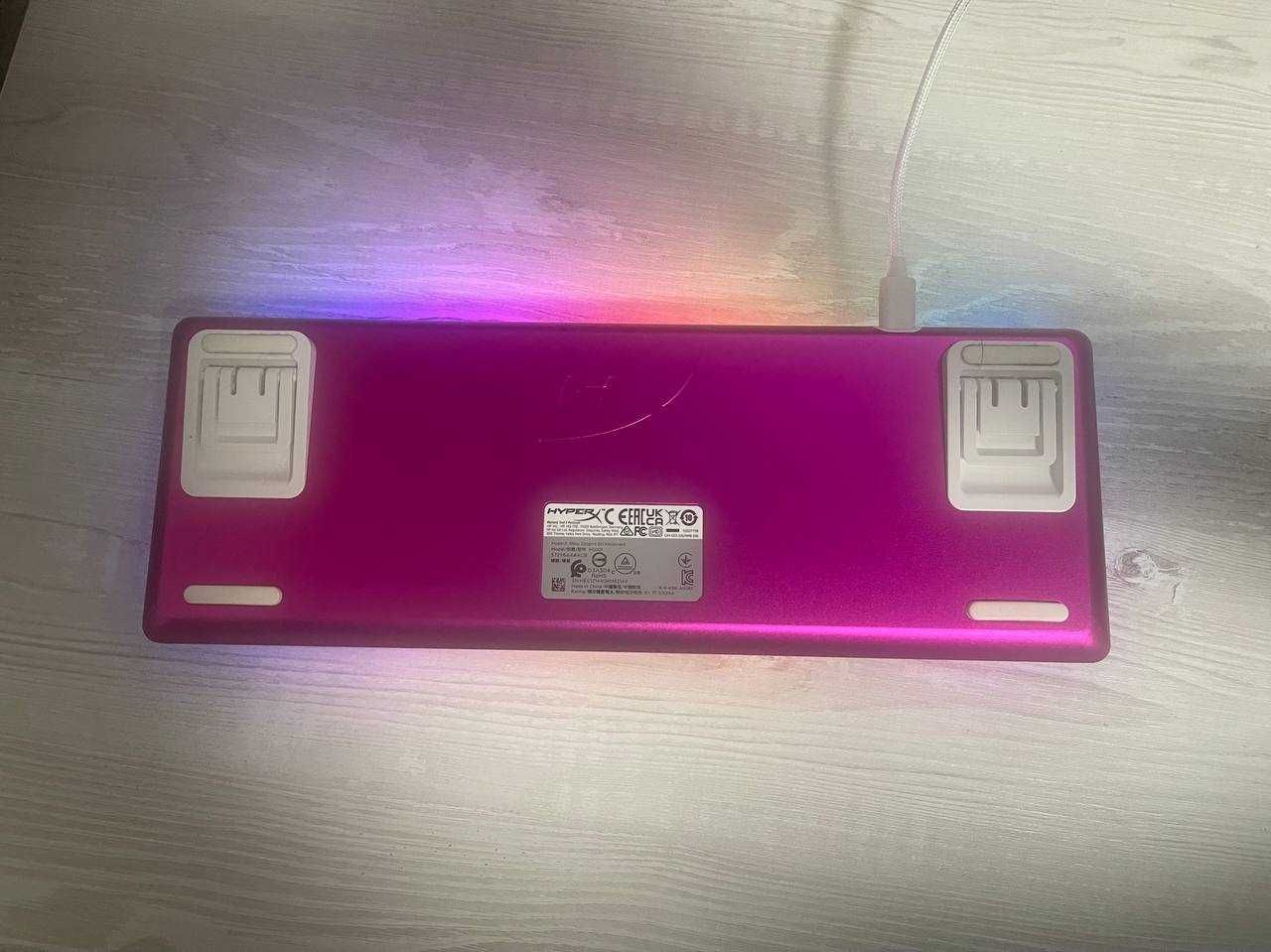 Клавіатура ігрова HyperX Alloy Origin 60 Red USB RGB ENG/RU (Pink)