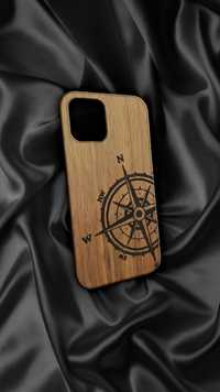 Чехол на телефон iPhone, Айфон деревянный с индивидуальной гравировкой