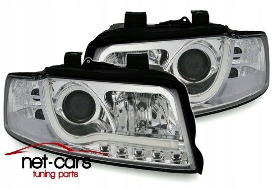 Reflektory Lampy przód AUDI A4 B6 8E TUBE LIGHTS NEON C