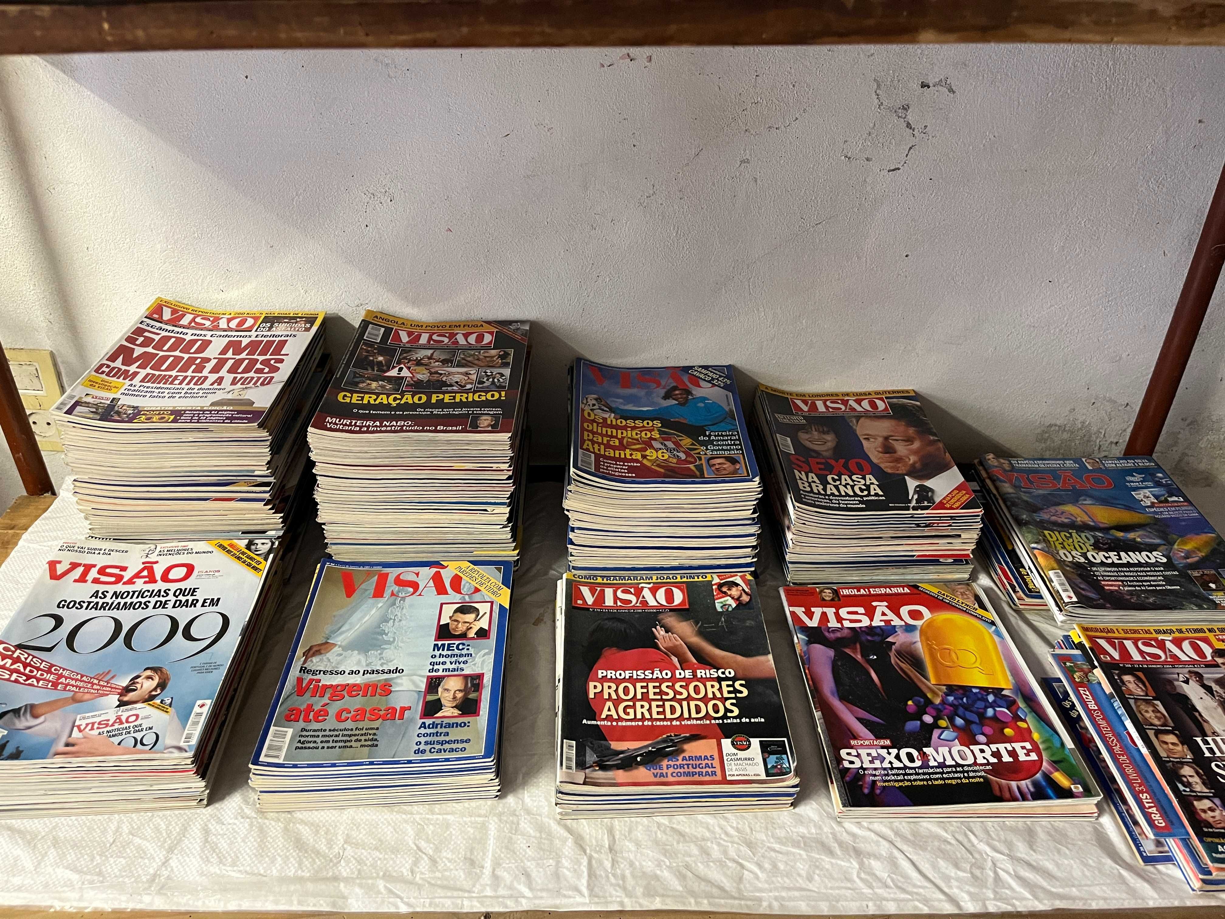 Lote de 213 revistas antigas VISÃO - 30EUR