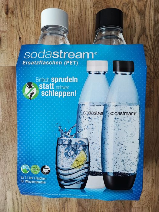 Komplet 4 butelki Fuse Soda Stream pojemność 1 litr.Nowr