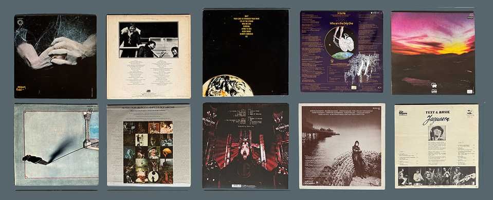 Lote 10 LPs Rock/Rock Progressivo/Jazz-Rock.