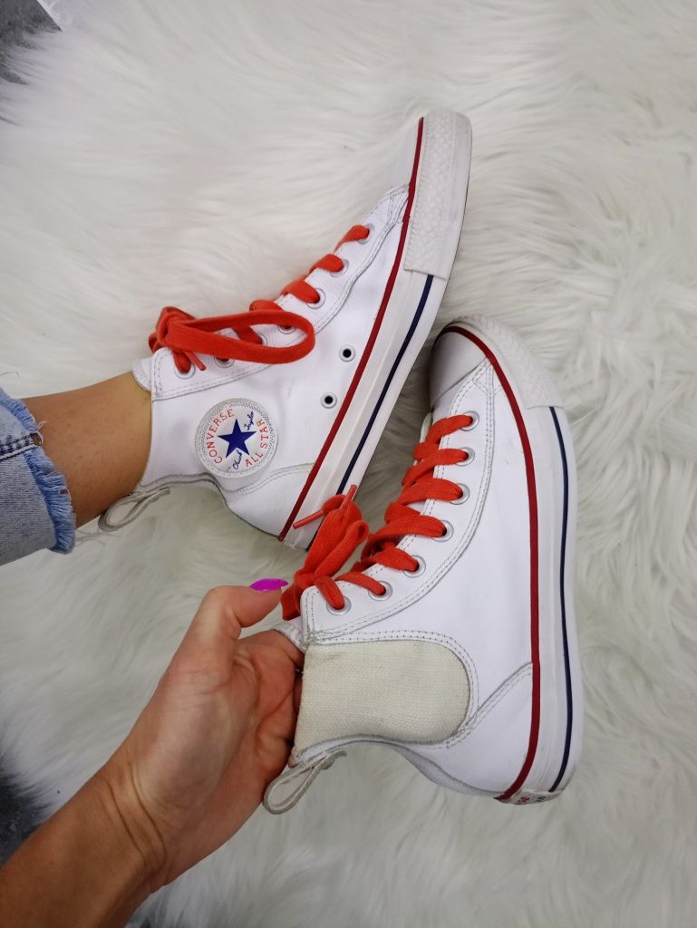 Buty trampki wysokie Converse rozmiar 37 damskie skóra naturalna