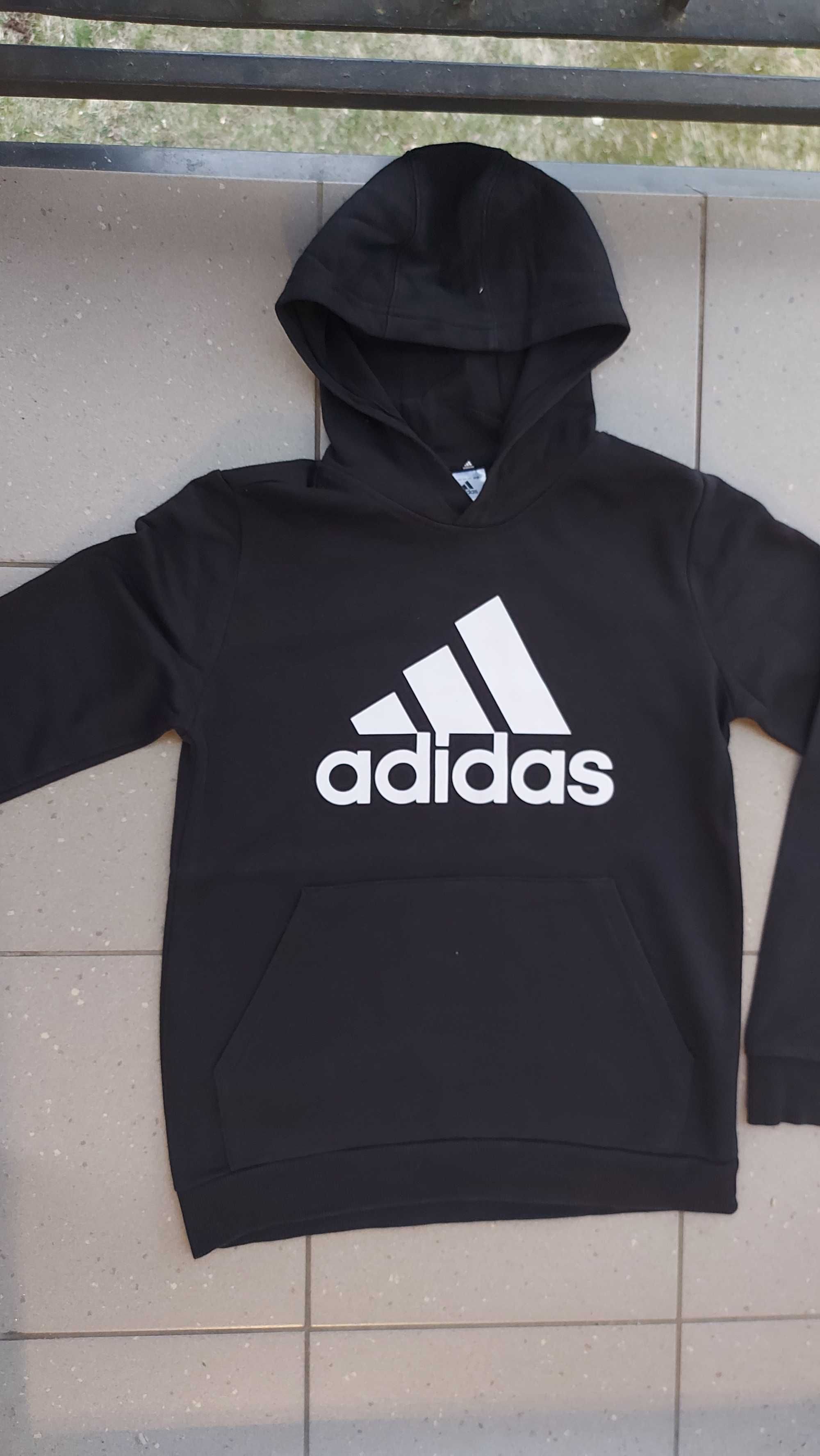 bluza z kapturem kangurka Adidas 13-14 lat 164 db+
