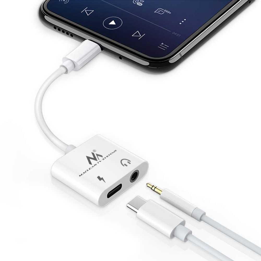 Adapter audio przejściówka USB-C mini jack 3,5 mm do telefonu tabletu