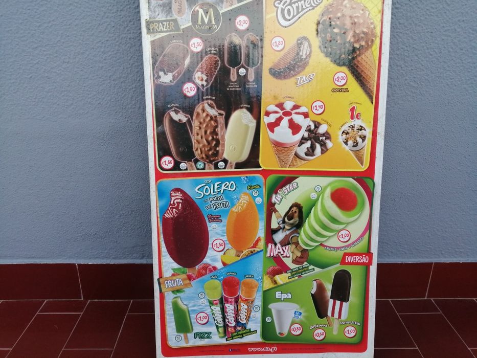 Cartaz gelados Olá