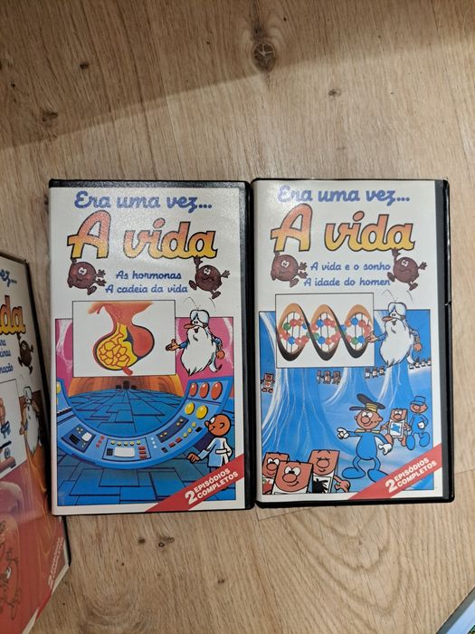 Coleção de Livros e VHS "Era uma Vez o Corpo Humano"