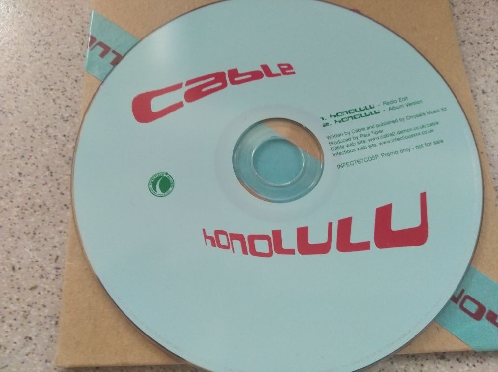 CD Singiel Honolulu Cable Chrysalis 1999