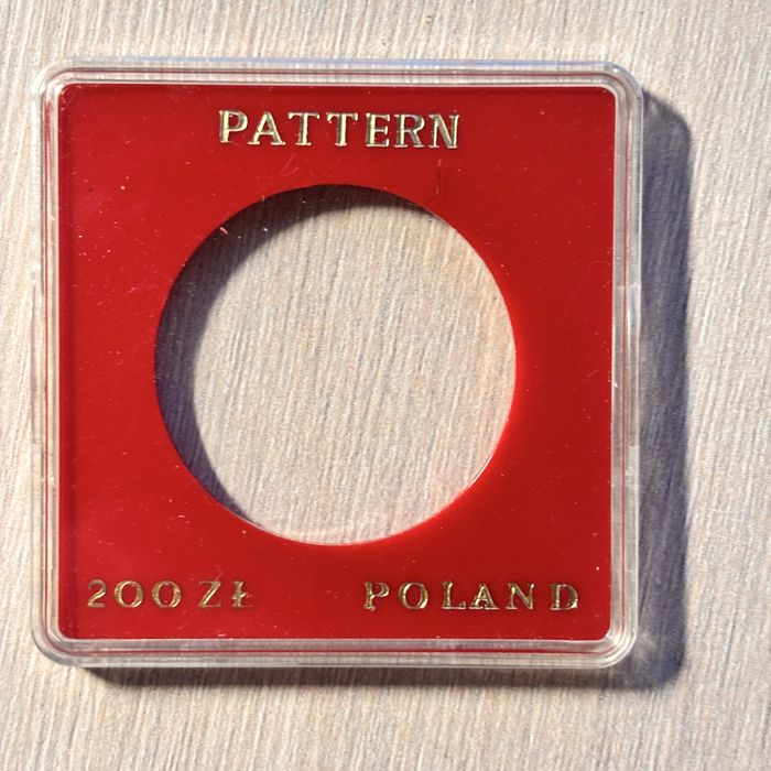 Oryginalny kapsel na monetę 200 zł próba / pattern PRL