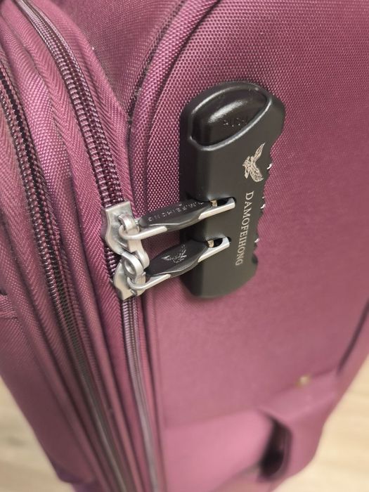 Чемодан гигант для путешествий, чемодан на колесах з тканини фірмовий