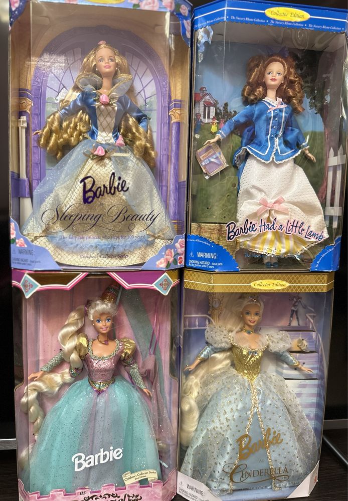 Барбі 90х колекційна Barbie Cinderella Sleeping Beauty кукла