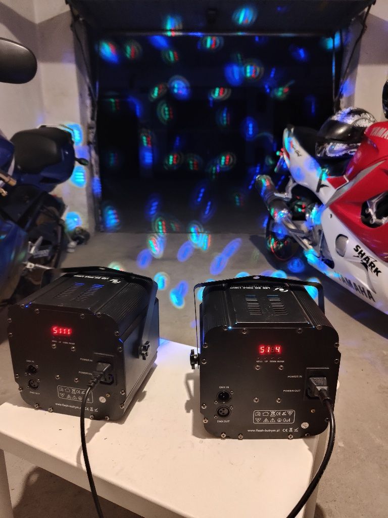 Światła LED six hole flash reflektory 2szt