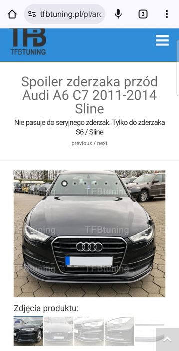 Audi a6 c7 dokładki
