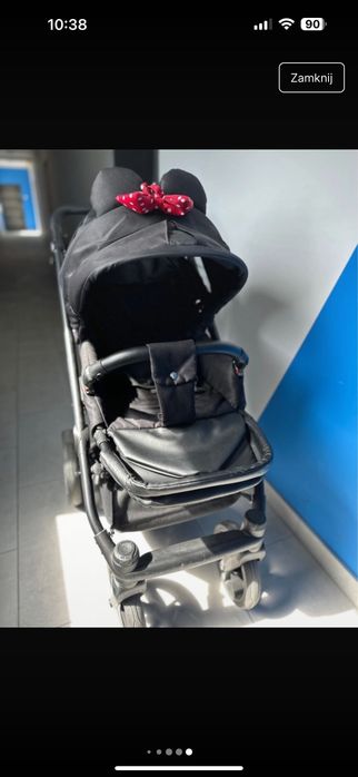 Wózek spacerowy czarny Miki