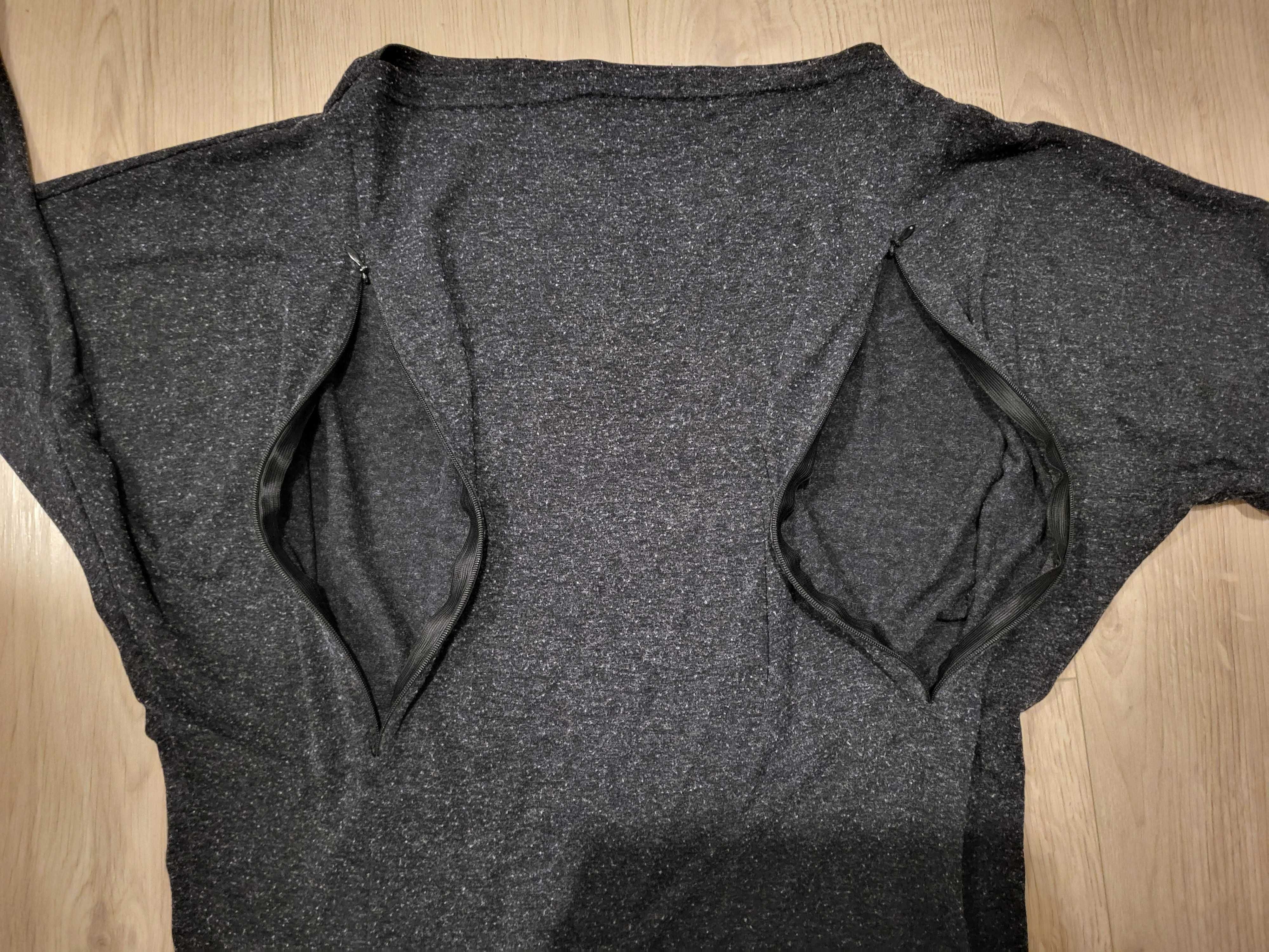 Bluzka do karmienia S/M nietoperz z ukrytymi zamkami 36/38
