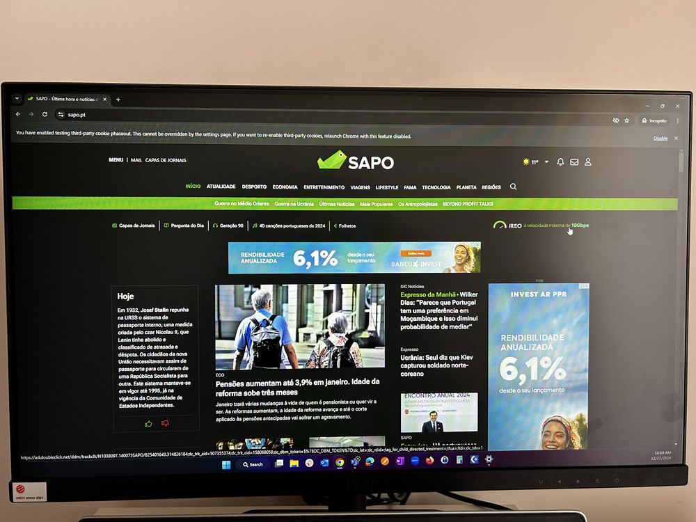 Monitor MSI MD241PW IPS 23,8” FHD 16:9 75 Hz