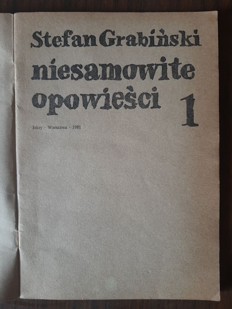 Książka pt.: Niesamowite opowieści 1981r.