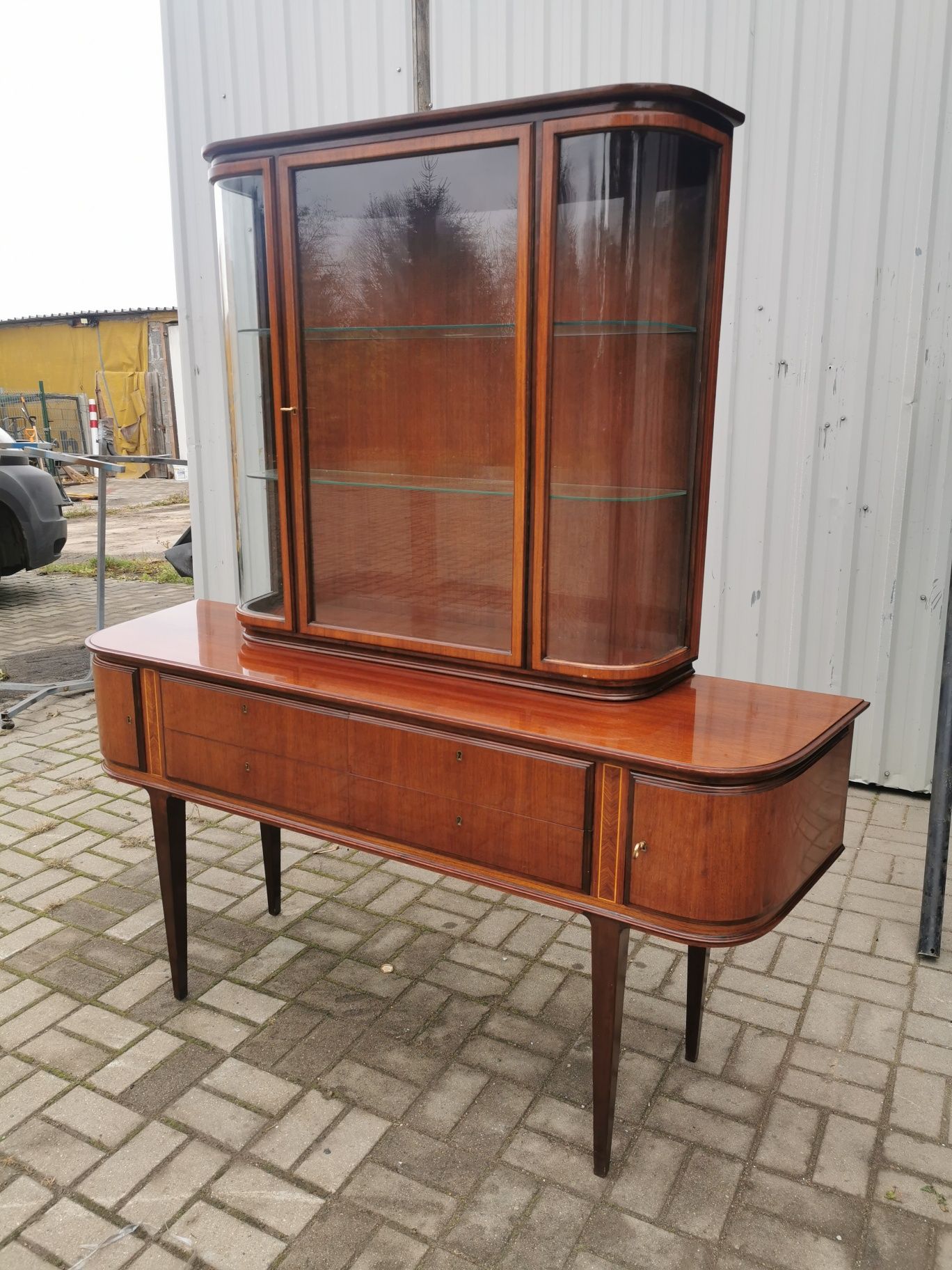Witryna ART DECO Wk Mobel Hellerau ok 1930 rok