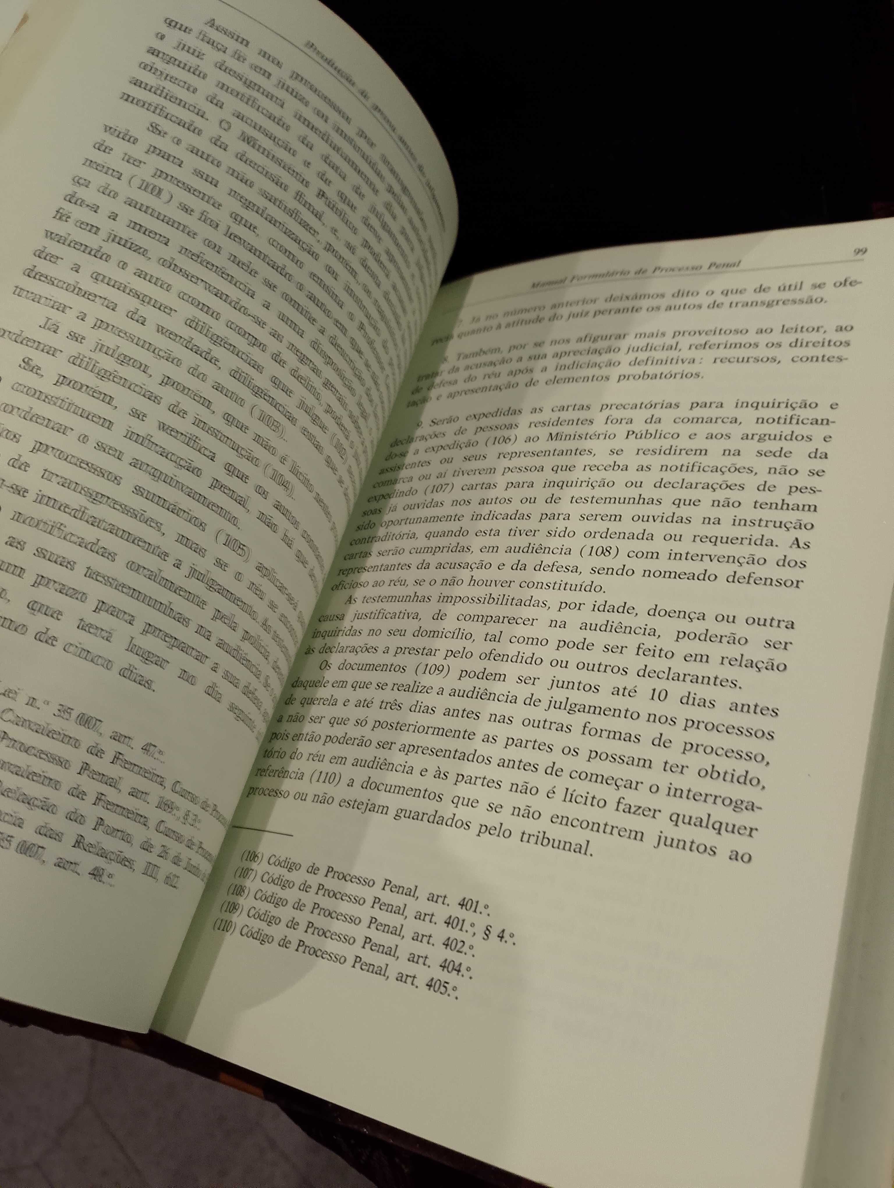 Manual Formulário de Processo Penal 1964 João de Deus Pinheiro Farinha