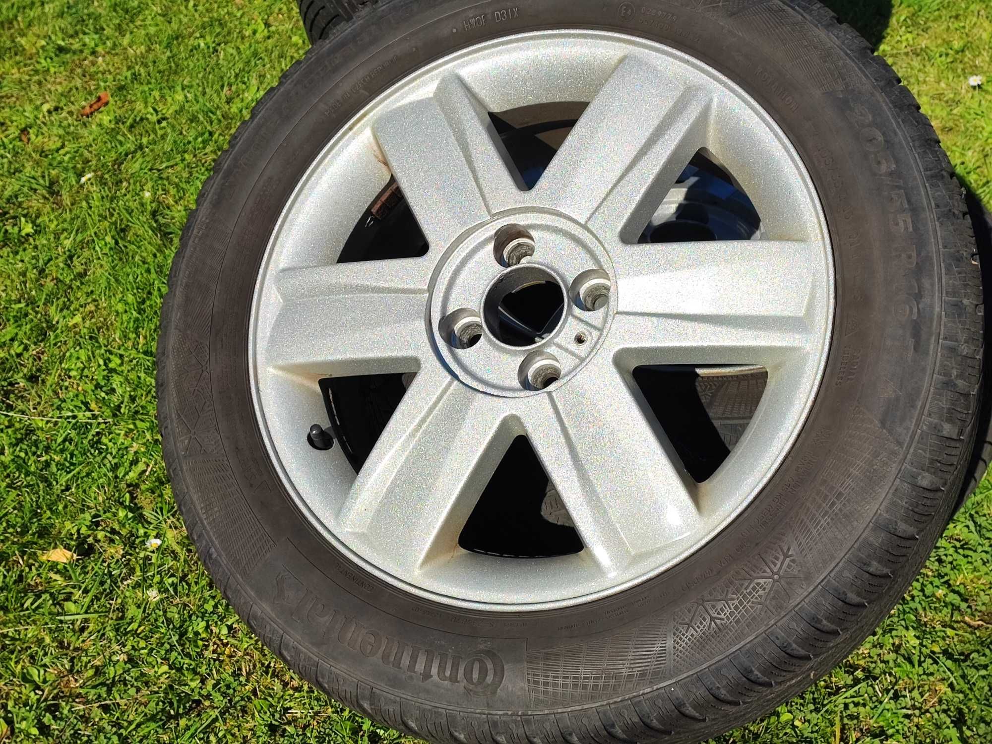 4x felgi alu Renault CMS 240 16" 6,5J z używanymi oponami