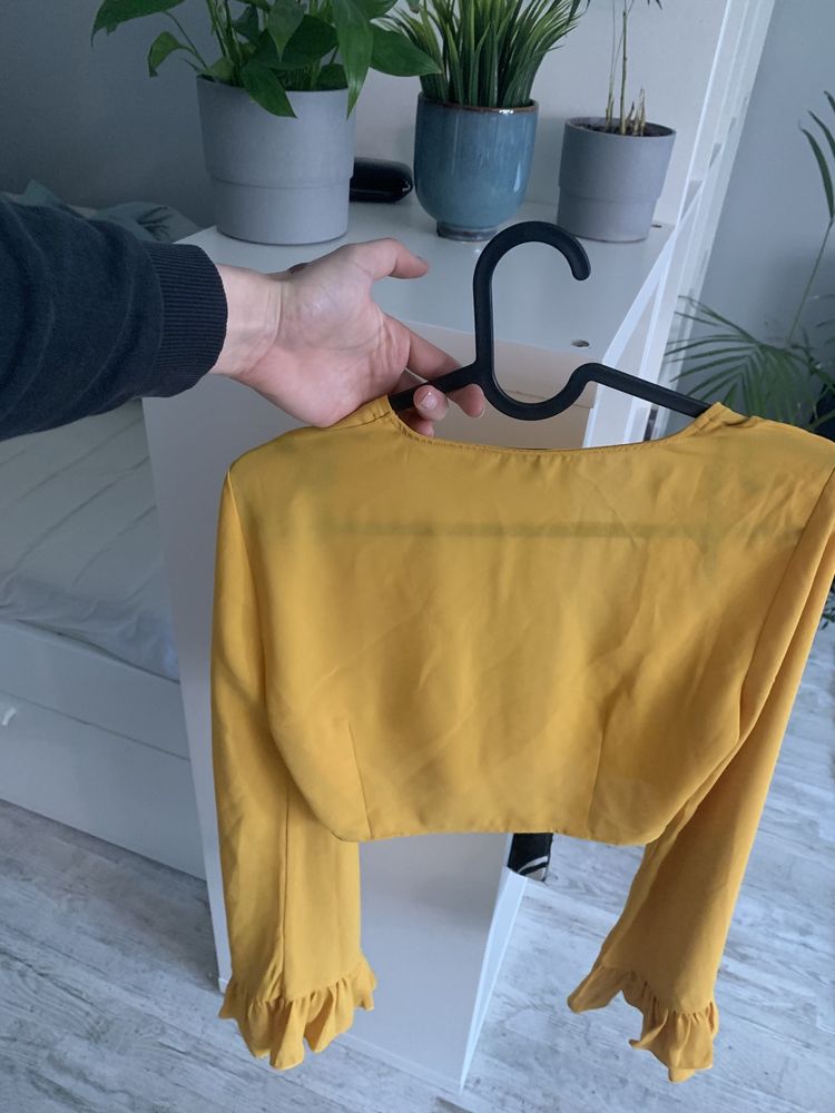 Koszula zolta crop top mohito S