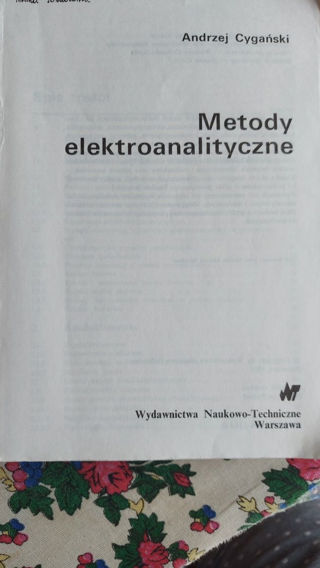 Metody elektroanalityczne Andrzej Cygański