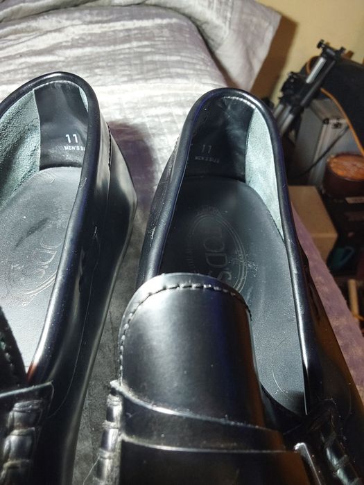 Туфли мокасины кожаные черные Tod's p.45 (30 cm)