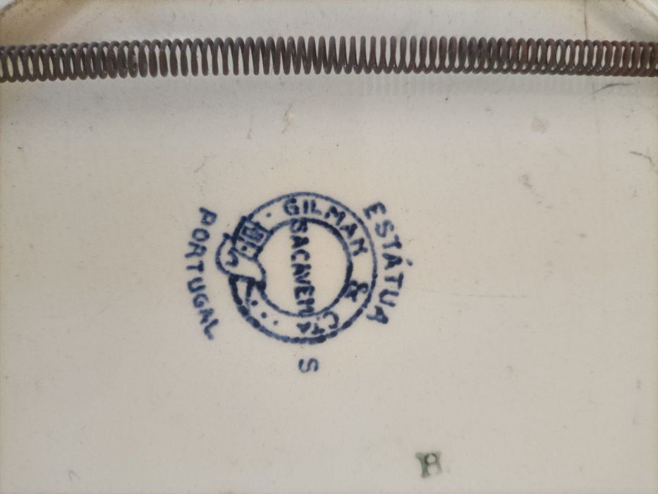 3 pratos decorativos faiança portuguesa