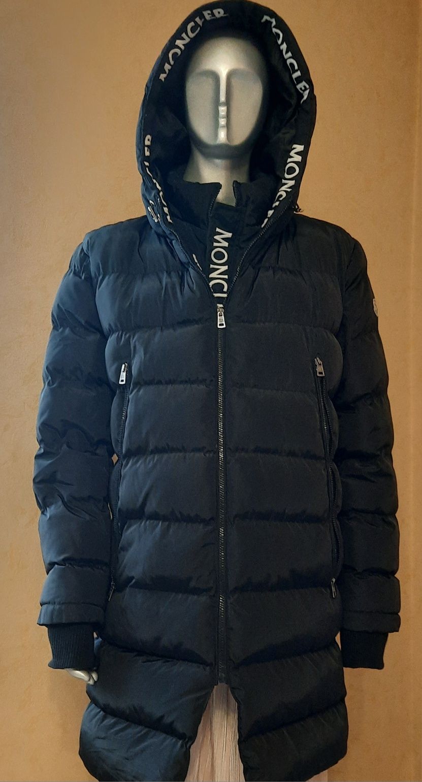 Чоловіча зимова куртка пуховик Moncler розмір L