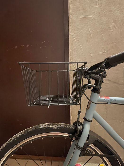 Bagażnik przedni rowerowy Racktime Viewit z koszykiem, bikepacking