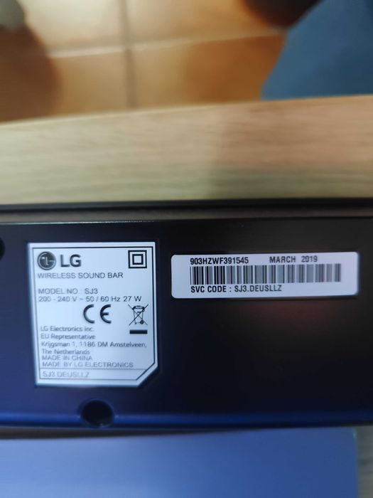 Soundbar LG - SJ3