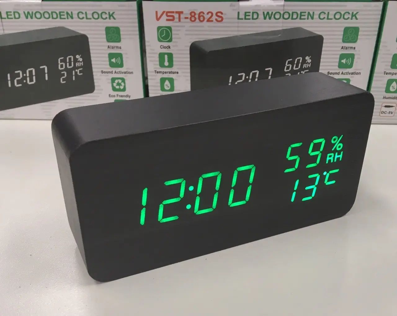 Настольные электронные часы VST-826S с датчиком влажности