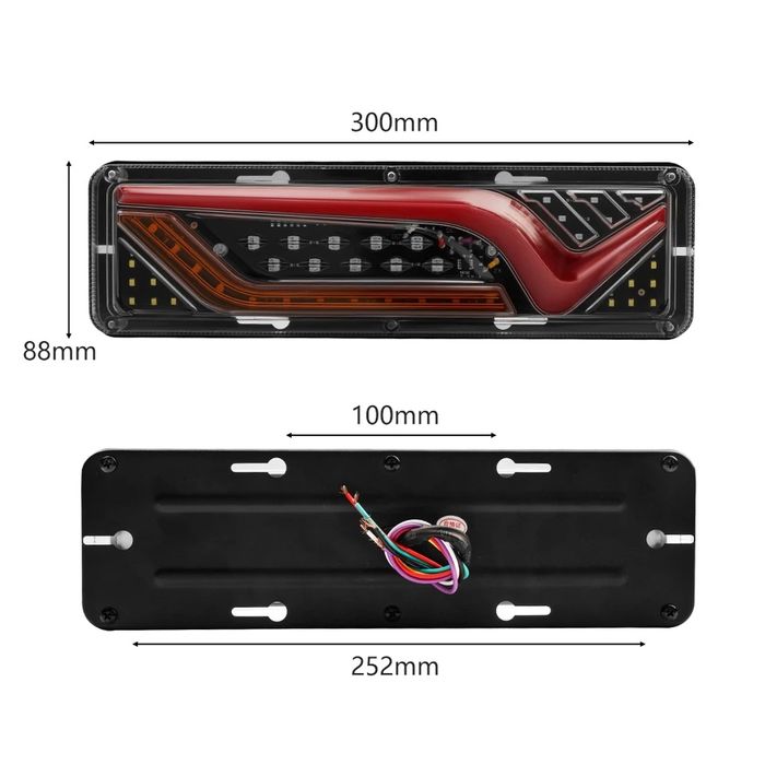 2 x lampa tylna na tył światło do naczepy przyczepy camping