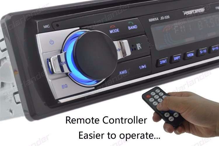 Auto Radio Bluetooth, Fm, AUX, USB, Cartão memoria