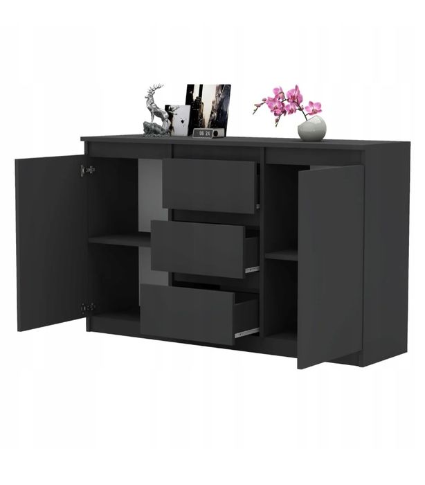 Nowe komody 120 cm antracyt