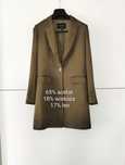 Marynarka Massimo dutti 34 XS khaki wiskozowa lniana letnia