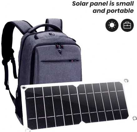 Panel solarny - 35W - wyjście na USB - ładowarka do telefonu - 9szt