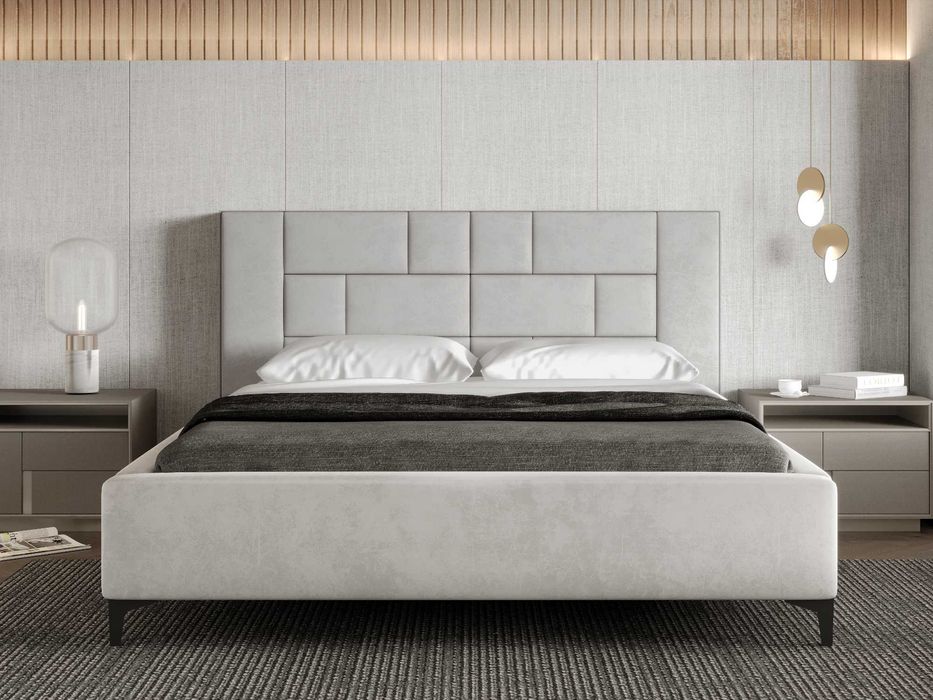 Łóżko Sypialniane z pojemnikiem + stelaż metalowy Porto PRODUCENT